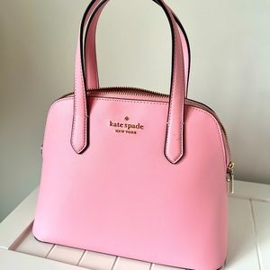 Kate Spade Pink Leather Purse with Crossbody Strap